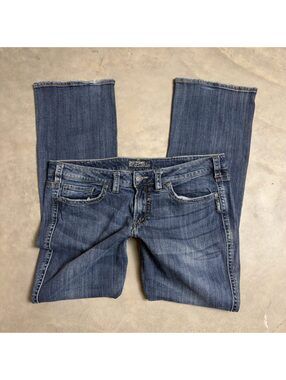 Silver Jeans Frances Baggy Bootcut Womens 18 Blue